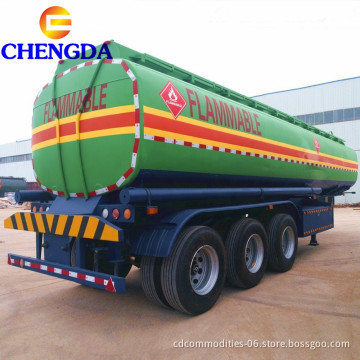 Chengda 3 Axles 45000 Liters Aluminum Propane Fuel Tanker Semi Trailer For Sale